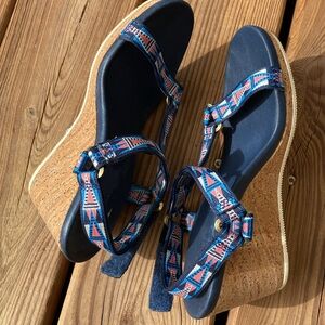 Reva Arabella Navy wedge